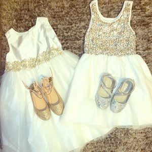 ✨Girls sparkling dress & shoes✨